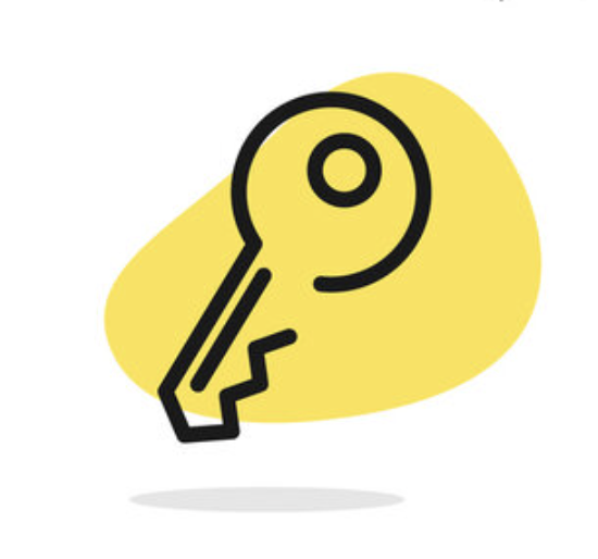 Illustrated key icon